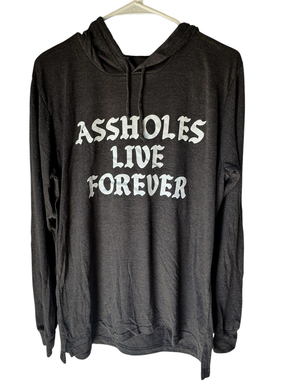 High End ALF As*holes Live Forever Lightweight Graphic Hoodie Men’s M MINTY
